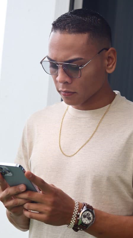 PTC Thin Silver Frame Aviator